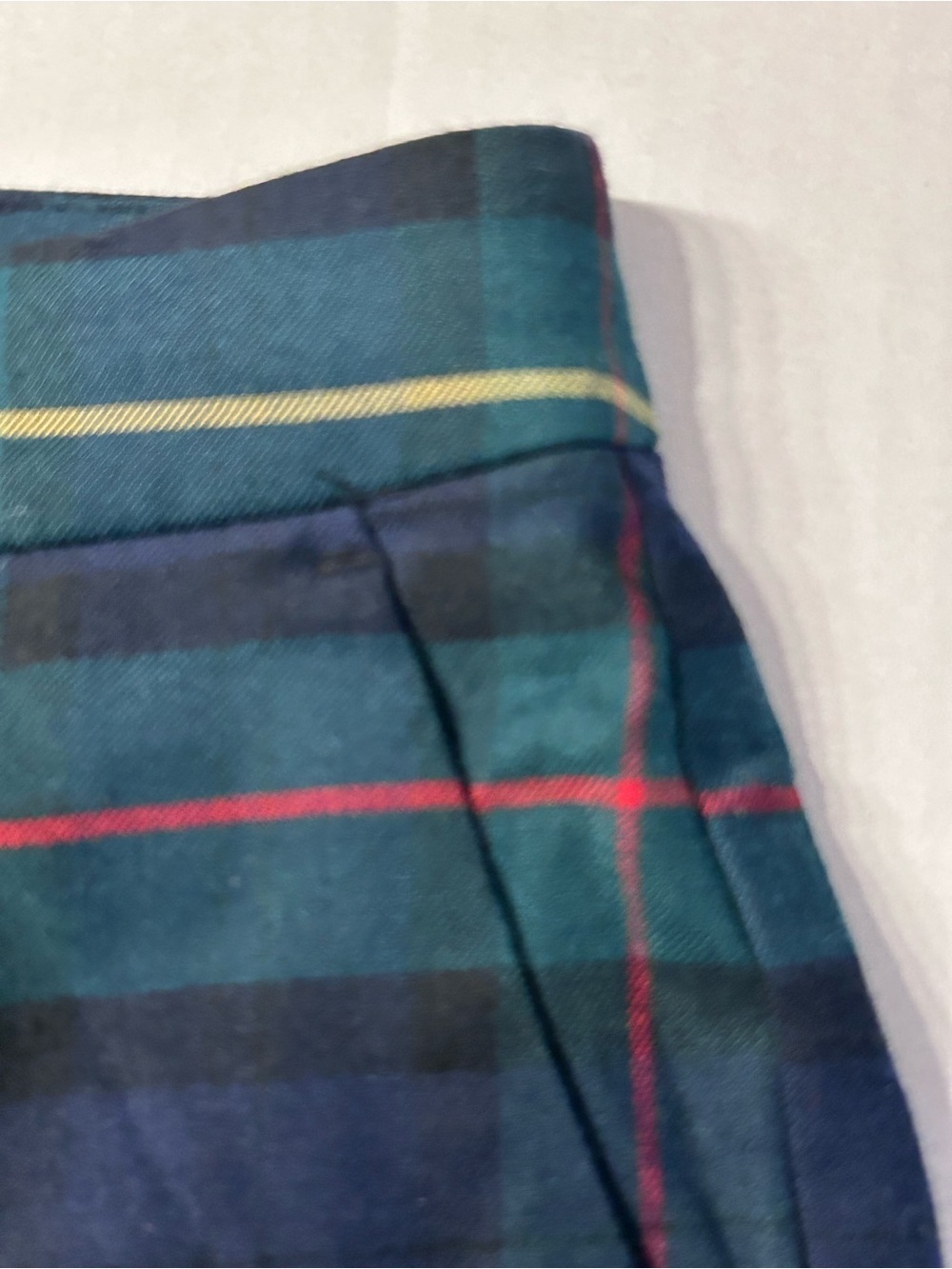 Lauren Ralph Lauren Straight Leg Pants Wool Blend Tartan Plaid Women’s Size 00 - Picture 2 of 7